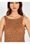 Coffee Asymmetrical Lace Dress - 2