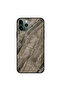 غطاء حماية لجهاز iPhone 11 Pro Max بنقشة رخامية بنية