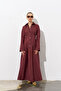 Elle Poplin Burgundy Dress - 5