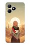 Realme Note 50 Compatible Filistine Freedom Girl Transparent Silicone Case