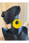 Wooden Colorful Style Earrings