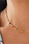 Colorful Baguette Stone Chain Choker Necklace - 3