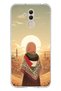 Huawei Mate 20 Lite Compatible Filistine Freedom Girl Transparent Silicone Case