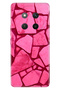 Honor Magic 7 Lite Case Patterned Silicone Printed Cover Pink Concrete