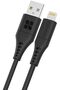 كابل شحن USB-A إلى Lightning بطول 200 سم، كابل شحن USB-A إلى Lightning متين بقوة 2.4 أمبير مع سرعة نقل بيانات 480 ميجابت في الثانية