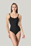 Women's Adjustable Strap Body Corset Black Firming Shapewear