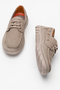 Deri̇club Men's Lace-Up Thick Sole Casual Shoes Real Leather Fr 251280 Mink - 7