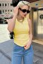 Yellow Thick Strap Regular Cut Basic Undershirt Mg2059 - 6