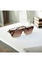 Vintage Rectangle Gold Brown Women Sunglasses - 2