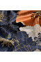 Black Copper M. Blue Silk Shawl 5197 - 3