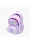 Butterfly Print Backpack with Adjustable Straps and Zip Closure - 42x30x14 cms - 7