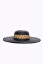 Women Black Straw Beach Hat Nbmht07 - 3