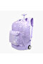 17-inch Butterfly Print Trolley Backpack with Retractable Handle - 43x28x13 cms - 3