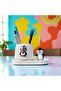 Decorative Cute Penguin Printed Pen Holder and Penguin Notepad Set - 3