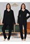 Effort Pregnant Maternity Lace Detailed Pajama Set with Dressing Gown - 3