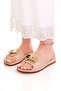 Women's Beige Non-Slip Waterproof Chic Slippers for Home, Outside, Beach, Summer, Everyday Use - 2