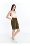 Women's Parachute Fabric Quick Dry Thin (Woven) Sports Bermuda Shorts with Hidden Zipper Pocket - 6