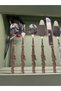 Esterhomedecor Set of 5 Metal Serving Spoons Antique Gold