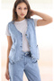 Denim Vest Bottom&Top Girls' Double Casual Suit Pants&Vest - 6