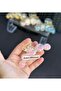 Large Bubble Balloon Ball Moving Sequin Glitter Transparent Acrylic Latch Buckle Pink 10.5cm - 2