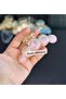 Large Bubble Balloon Ball Moving Sequin Glitter Transparent Acrylic Latch Buckle Pink 10.5cm - 3