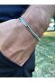 Men's Crushed Stainless Silver Steel Bracelet - 3