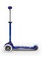 Scooters - Mini Deluxe Blue with LED Wheels MMD142 |Adjustable Handlebar |3 Wheels |Max Load 5 - 3