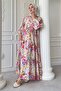 Begonia Flower Pink Mango Dress - 3