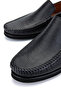 Men's Genuine Leather Gray Loafer Shoes - 4