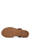 Women's Genuine Leather Tan/Rose Heeled Sandals - 3