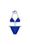 Blue Tie-Up Triangle Bikini