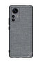 Protective Case Cover For Xiaomi 12 Pro Grey Cloth Pattern