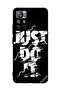 غطاء حماية لهاتف شاومي ريدمي نوت 11S 5G، مطبوع عليه Just Do It باللونين الأبيض والأسود