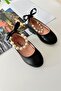 My Little One's Children's Ballerinas with Pearls - Black