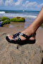 Allison Women's Black Real Leather Spain Production Sandals - 6