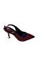 Women's Open Back Metal Heel Stiletto