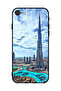 Protective Case Cover For Apple iPhone SE (2022) Burj Khalifa Touch Clouds