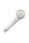 Showerhead with Pressure Boost Function and Cotton Filter, White