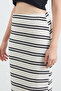 Striped Elastic Waist Knitwear Skirt - 5