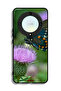 Honor X9a Protective Case Cover Butterfly Sitting On Flower