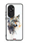 غطاء حماية لهاتف Oppo Reno10 Pro Plus - فن تجريدي من الذئب