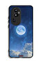 غطاء حماية لهاتف Oppo Reno10 Pro Plus بتصميم غيوم القمر