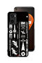 غطاء حماية لهاتف Realme 9i 4G بملصق Sowk Space Walk