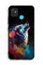 Tecno Pop 5 Protective Case Cover Wolf Colorful Art - 2