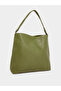 Textured Shoulder Bag with Snap Closure
