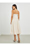 Solid Sleeveless A-Line Midi Dress - 5