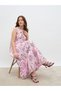 Women All-Over Floral Print Sleeveless Tiered Maxi Dress - 6