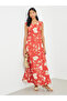 Floral Print Sleeveless A-Line Maxi Dress