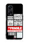 Oppo A98 5G Protective Case Cover Private Activist Fragile Sticker