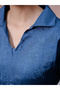 Collared Long Sleeves Pure Cotton Top and Pants Co-Ords - 6